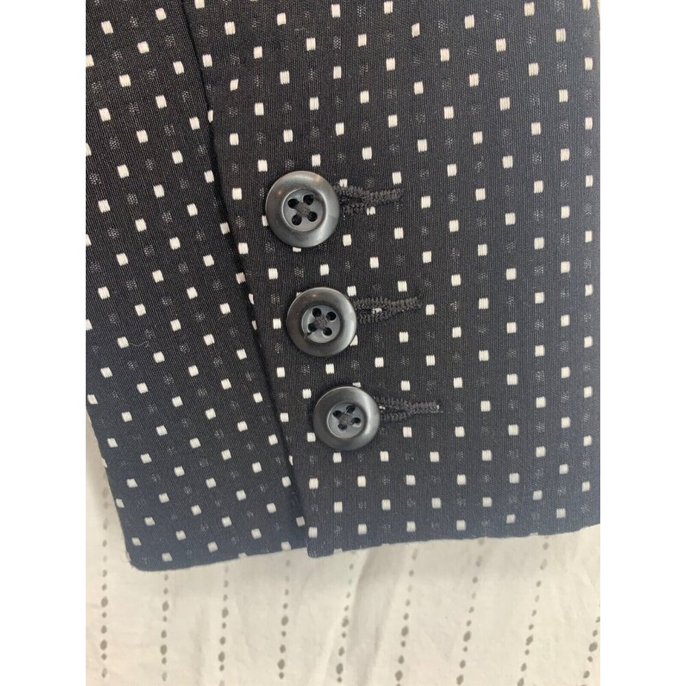 Cabi Women Blazer Suit Jacket Sz 4 Black Polka Dot Modern City Career BizCasual - Picture 6 of 12